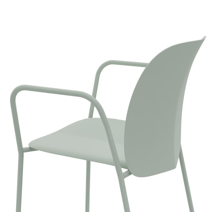 Sedia con Braccioli Mentha Green in...