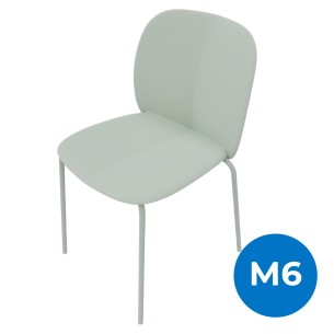 Sedia Mentha Green in Tecnopolimero Rigenerato - Altezza...
