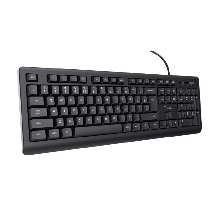 Tastiera IT - Trust TK-150 - Wired Silent - Nero