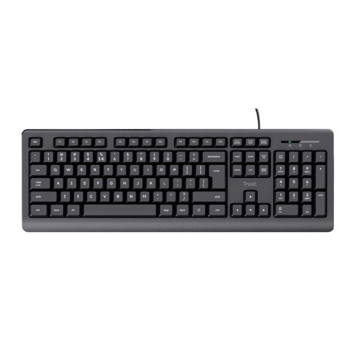 Tastiera IT - Trust TK-150 - Wired Silent - Nero