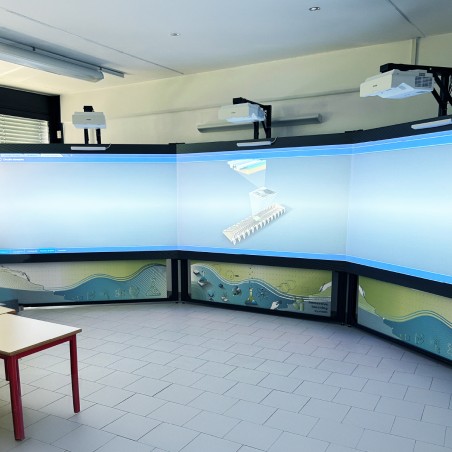 Tripla Parete Immersiva Interattiva con Casse Audio e Microfono - 5 ANNI di Licenza -...