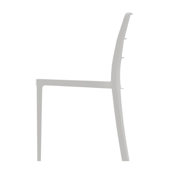 Sedia Sai in Tecnopolimero - Altezza Seduta 42 cm - Colore Scocca Lino