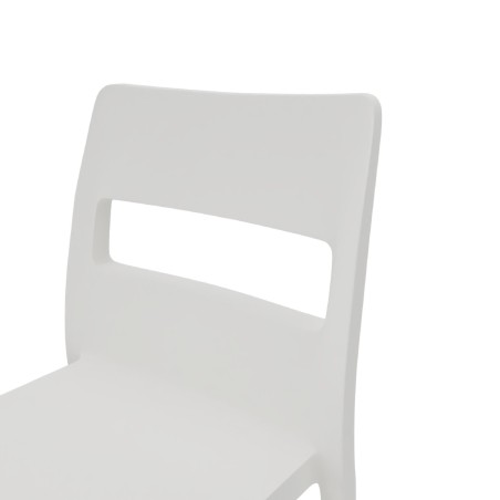 Sedia Sai in Tecnopolimero - Altezza Seduta 42 cm - Colore Scocca Lino