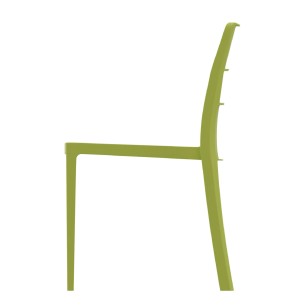 Sedia Sai in Tecnopolimero - Altezza Seduta 42 cm - Colore Scocca Verde Pistacchio 2