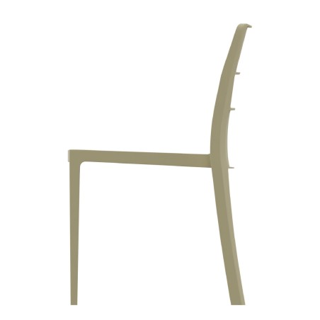 Sedia Sai Go Green  - Altezza Seduta 42 cm - Colore Scocca Tortora