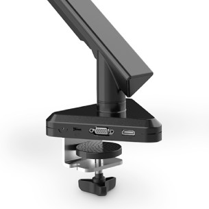 Supporto per Monitor - con Docking Station Integrata - con Molla a Gas - con Fissaggio a Morsetto 2