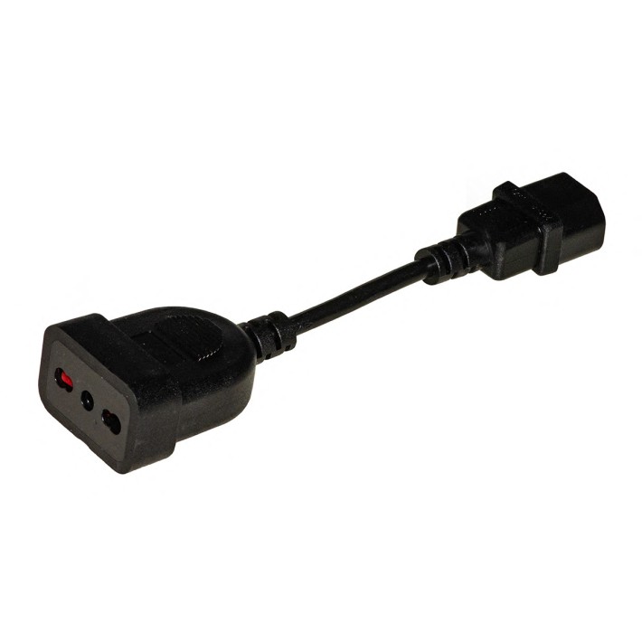 Cavo per UPS - con Presa Tripolare Italiana Femmina 10A/16A - con Connettore Maschio C14