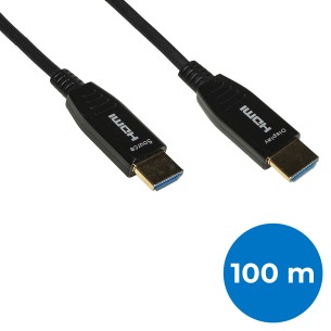 Cavo Ibrido Fibra Ottica AOC - per collegare 2 Dispositivi HDMI - Supporta 4K - 100 m