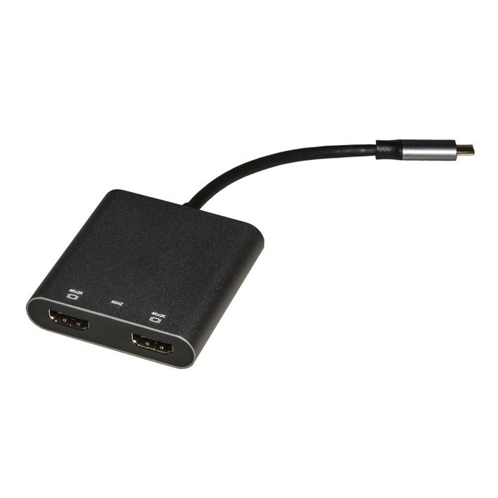 Adattatore - Usb C Maschio - con 2 Porte HDMI