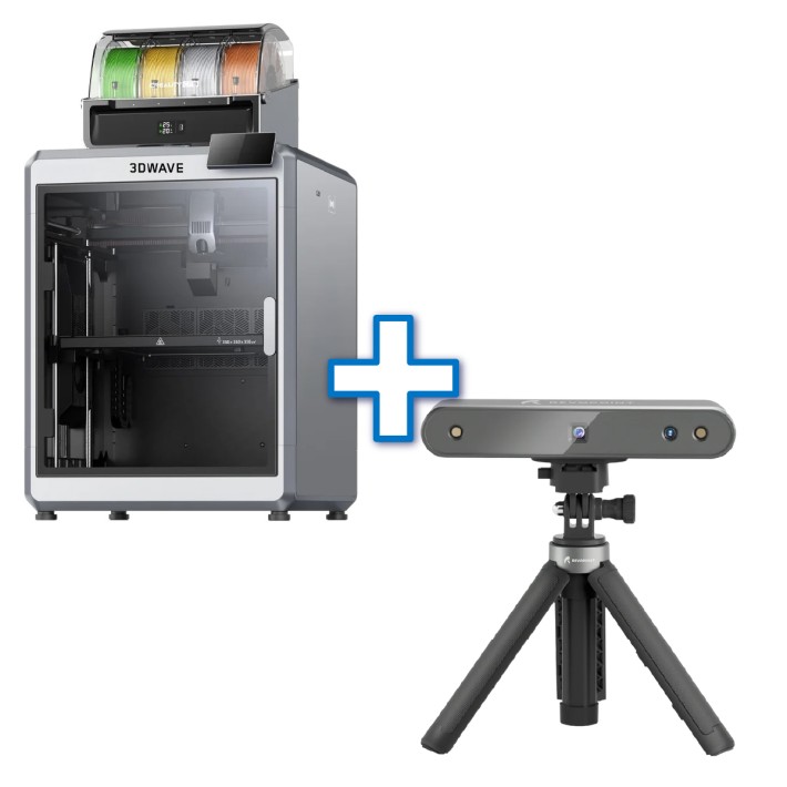 BUNDLE SHAREBOT STAMPANTE 3DWAVE + SCANNER 3D...