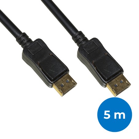 Cavo Displayport 1.4 - Ultra HD 8K - Maschio/Maschio - Contatti Dorati - 3 m - Nero
