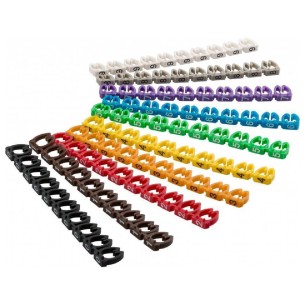 Confezione 100 Clip per Cavi - Diametro Max 6 mm -...