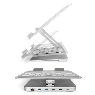 Supporto Regolabile - per Notebook e Tablet - con 6 Porte... 2