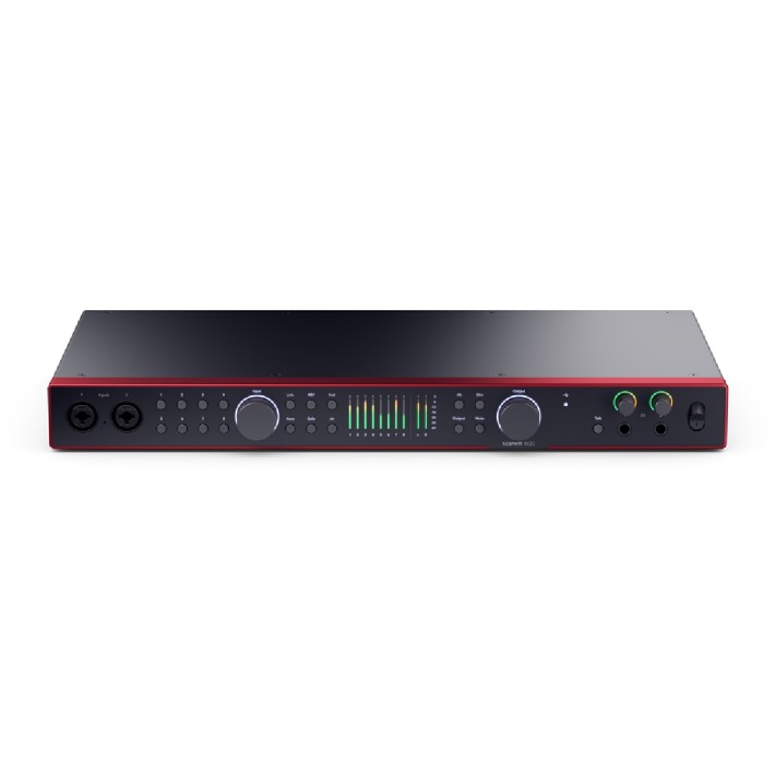 Scheda Audio - Focusrite Scarlett 18i20 4th gen - con Preamplificatori - Funzione Air - con Cavo IEC e USB