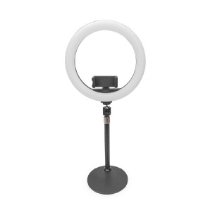Luce LED ad Anello 33 cm - 1600 Lumen - con Supporto da Tavolo