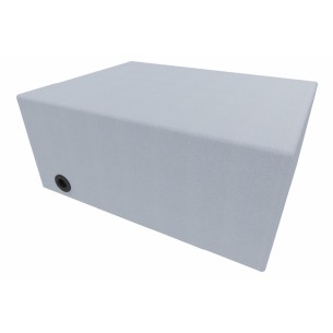 C2100245V03 Pouf Jazz In Tessuto Era Senza Schienale Elettrificato - Dimensioni 80 x 80 x 40 cm - Colore Azzurro C39