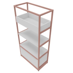 Libreria Combus Modello 3 - Dimensioni 80 x 40 x 163,5 cm...