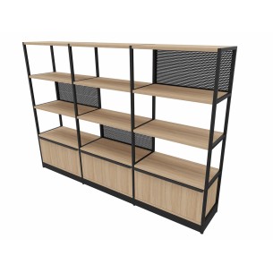Libreria Combus Modello 2 in Melaminico -  Dimensioni 240...