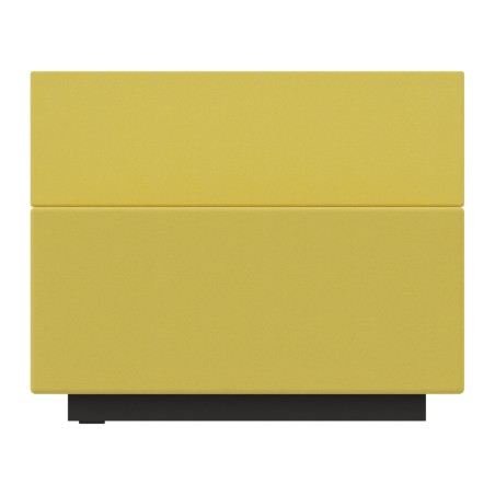 Pouf Jazz in Tessuto Era con Schienale e Base Rettangolare - Dimensioni 80 x 60 x 65 cm -...