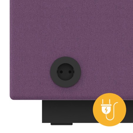 Pouf Jazz In Tessuto Era Senza Schienale Elettrificato USB - Dimensioni 80 x 80 x 40 cm -...