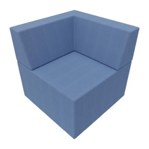 C2100246V02  Pouf Jazz in Tessuto Era Angolare -...