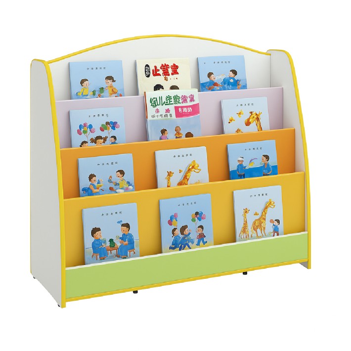 Libreria Infanzia in Legno con 4 Scomparti -...