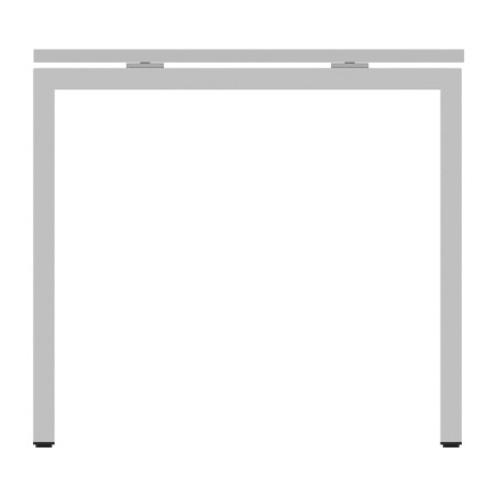 Tavolo Quadrato Nova U in Melaminico - Dimensioni 80 x 80 x 74 h - Colore Piano Bianco -...