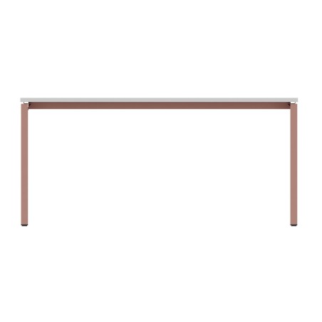Tavolo Nova U in Melaminico  - Dimensioni 140 x 60 x 74 cm  - Piano Colore Bianco -...