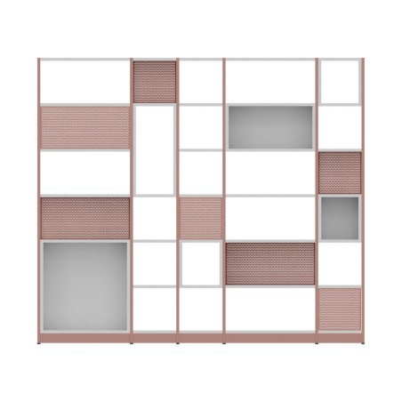 Libreria Combus Modello 1 in Melaminico - Dimensioni 283 x 40 x 239,5 cm - Colore Struttura...