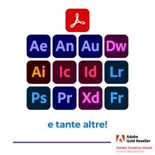 Creative Cloud Enterprise HED Dispositivo Condiviso - Nuova Attivazione - 1 Disp. - VIP EDU - Livello 4 Prezzo Cad - 1 Anno 2