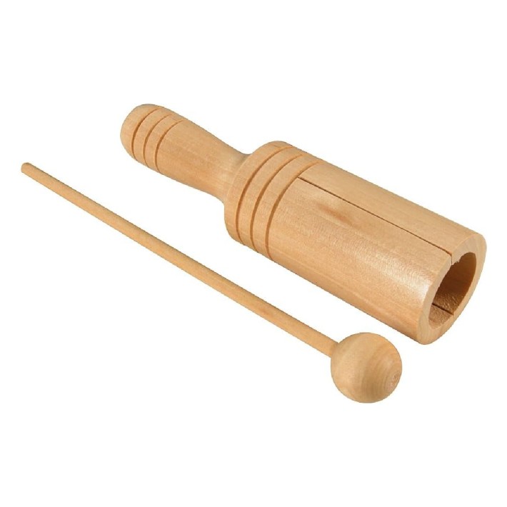 Guiro in Legno con Battente - Dimensioni ø 4 x...