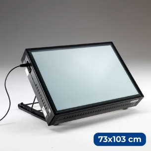 Piano Luminoso Grapholux con Supporto da Tavolo - Dimensione 73 x 103 cm
