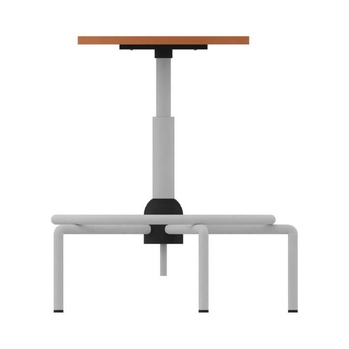 Sgabello Accademia con Seduta e Regolazione a vite - Altezza Regolabile 48/60 cm