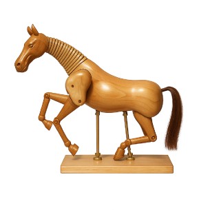 Cavallo Snodabile in Legno - Dimensioni 45 x 40 cm circa