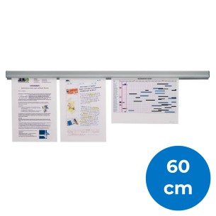 Binario Adesivo Magnetico a Pressione in Alluminio - Lunghezza 60 cm