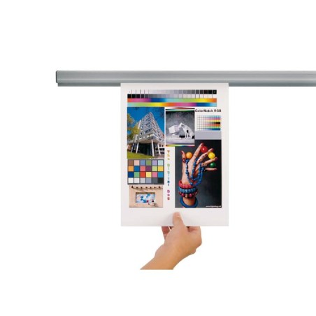 Binario Adesivo Magnetico a Pressione in Alluminio - Lunghezza 60 cm