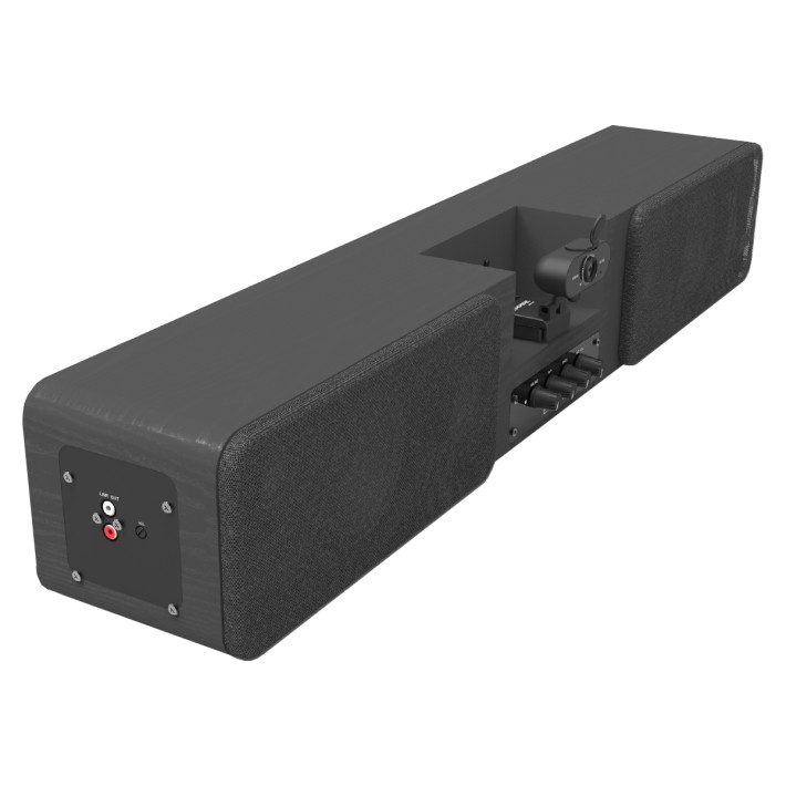Soundbar preamplificata con webcam e 2 Radio...