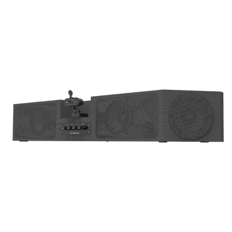 Soundbar con webcam e 4 radio microfoni da tavolo inclusi - Ideale per gruppi di lavoro o...