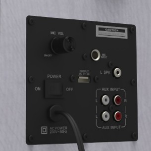 Coppia di casse preamplificate da 100W - Edu-100MIC... 2