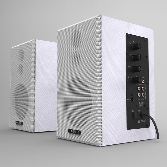 Coppia di Casse Preamplificate da 120W -...