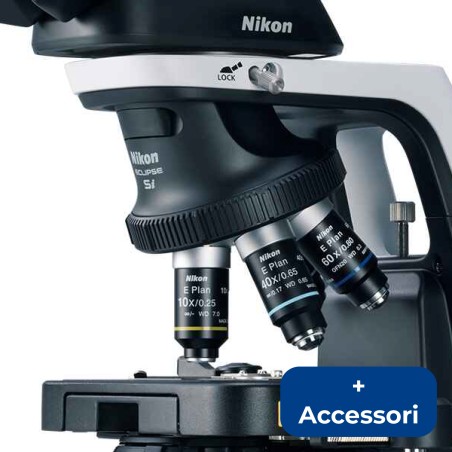 MICROSCOPIO NIKON ECLIPSE Si BINOCULAR SET + ACCESSORI