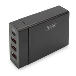 Caricabatterie con 4 porte ( 3x USB-A, 1x USB-C ) -...