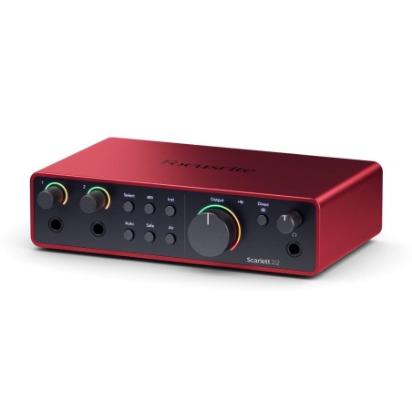 Scheda Audio - Focusrite Scarlett 2i2 4th Gen - 2 Ingressi XLR/Jack - USB-C - Modalità Air -...