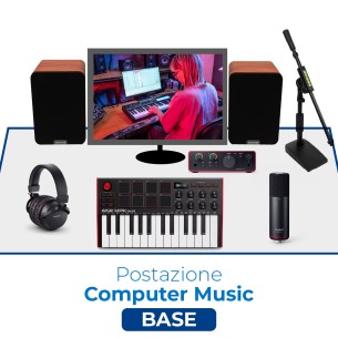 Postazione Computer Music Basic - con Bundle, Casse...