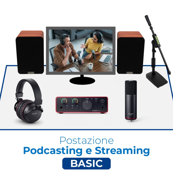 Postazione Podcasting e Streaming Basic -...