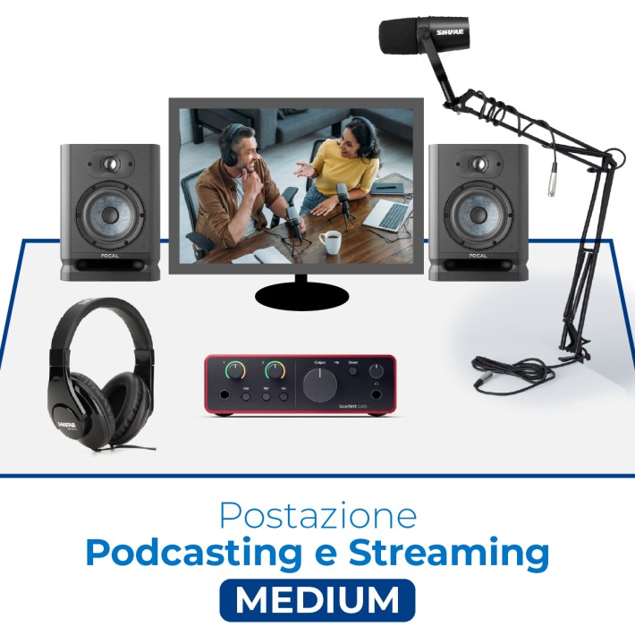 Postazione Podcasting e Streaming Medium -...