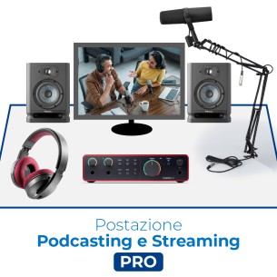 Postazione Podcasting e Streaming Pro - Include Scheda...
