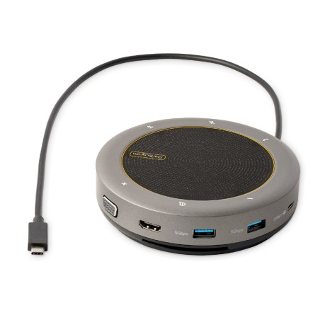 Docking Station USB-C - da USB-C a VGA/4K HDMI - 2x Hub USB-A - per Conferenze