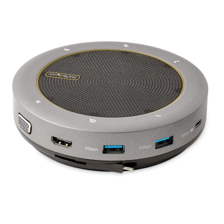 Docking Station USB-C - da USB-C a VGA/4K HDMI - 2x Hub USB-A - per Conferenze