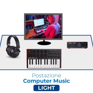 Postazione Computer Music Light - con Scheda Audio,...